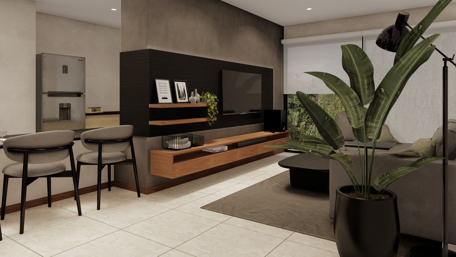 Proyecto Departamento - Render - Arquitecta Milagros Civit
