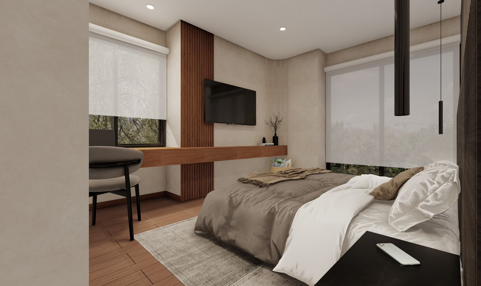 Proyecto Departamento - Render - Arquitecta Milagros Civit